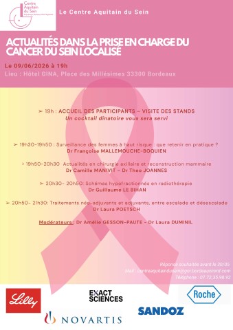 Séminaire Centre Aquitain du sein sur le Cancer du sein