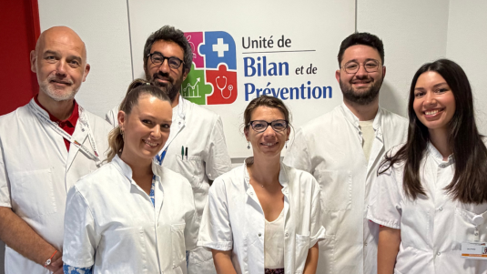 L'équipe de l'Unité de Bilan et de Prévention